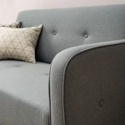 Mørteens Sofa Daru II (2-Sitzer) - Flachgewebe - Lichtgrau -Wohnzimmermöbel boutique en ligne 1000126915 200512 11083500004 DETAILS P000000001000126915