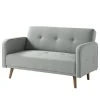 Mørteens Sofa Daru II (2-Sitzer) - Flachgewebe - Lichtgrau