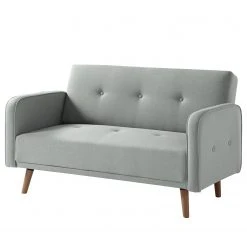 Mørteens Sofa Daru II (2-Sitzer) - Flachgewebe - Lichtgrau