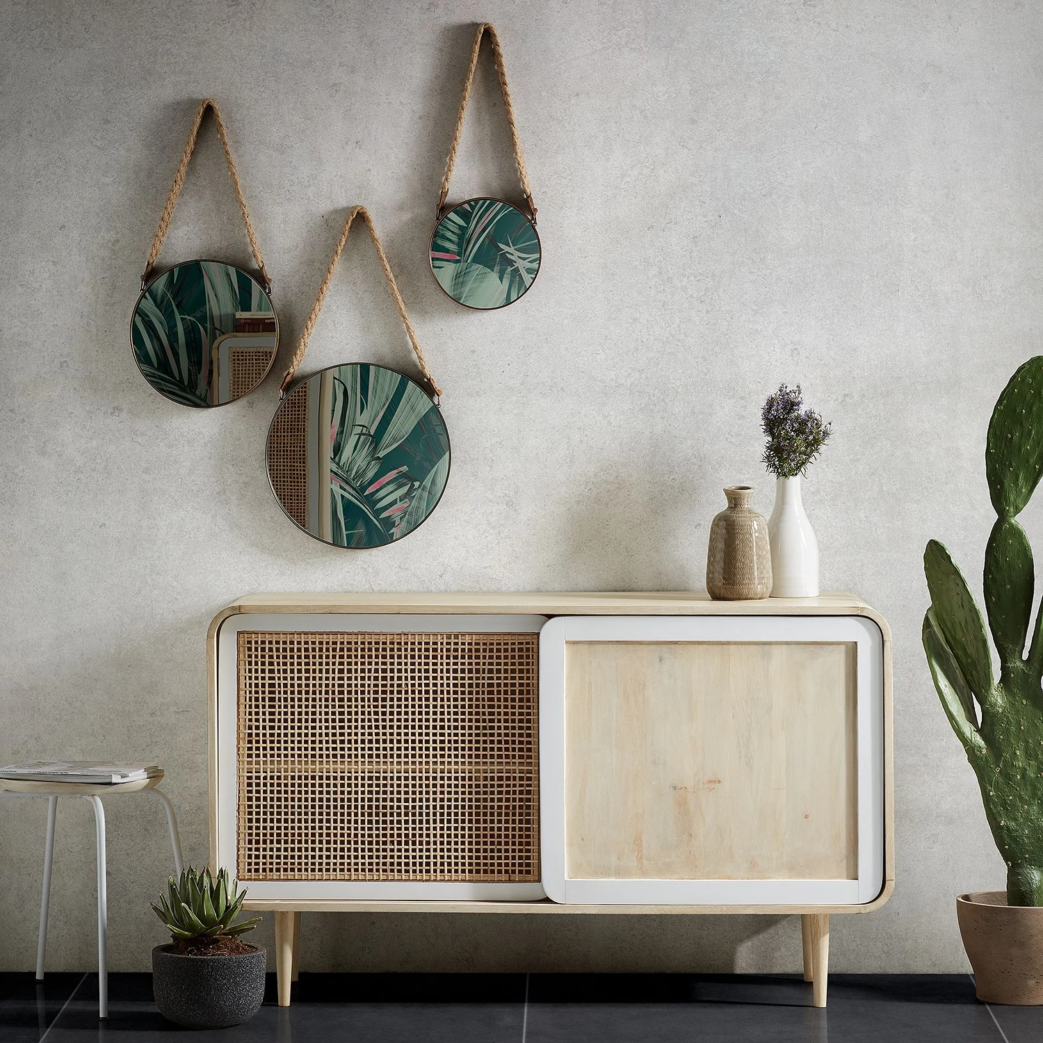 Norrwood Sideboard Gunnebo - Mango massiv - Mango / Weiß 2 Norrwood Sideboard Gunnebo - Mango massiv - Mango / Weiß – Bild 2