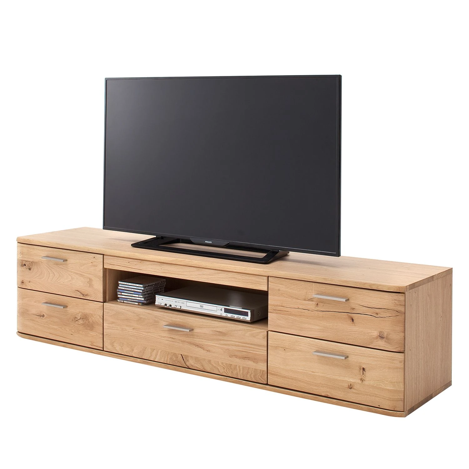 Naturoo TV-Element Kvilla I - Balkaneiche Bianco teilmassiv - Balkaneiche Bianco / Eiche Bianko 1 Naturoo TV-Element Kvilla I - Balkaneiche Bianco teilmassiv - Balkaneiche Bianco / Eiche Bianko