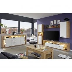 Trendteam Sideboard Rock II - Hochglanz Weiß / Wotan Eiche Dekor 7 Trendteam Sideboard Rock II - Hochglanz Weiß / Wotan Eiche Dekor -Wohnzimmermöbel boutique en ligne 1000128162 180905 10043743 MOOD GALLERYIMAGES P000000001000128162 mood