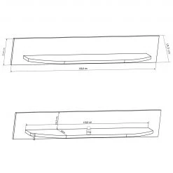 Fredriks Wandboard Karlsburg - Weiß / Beton Dekor -Wohnzimmermöbel boutique en ligne 1000128191 210429 08265700005 SKETCH DETAILS P000000001000128191 sketch