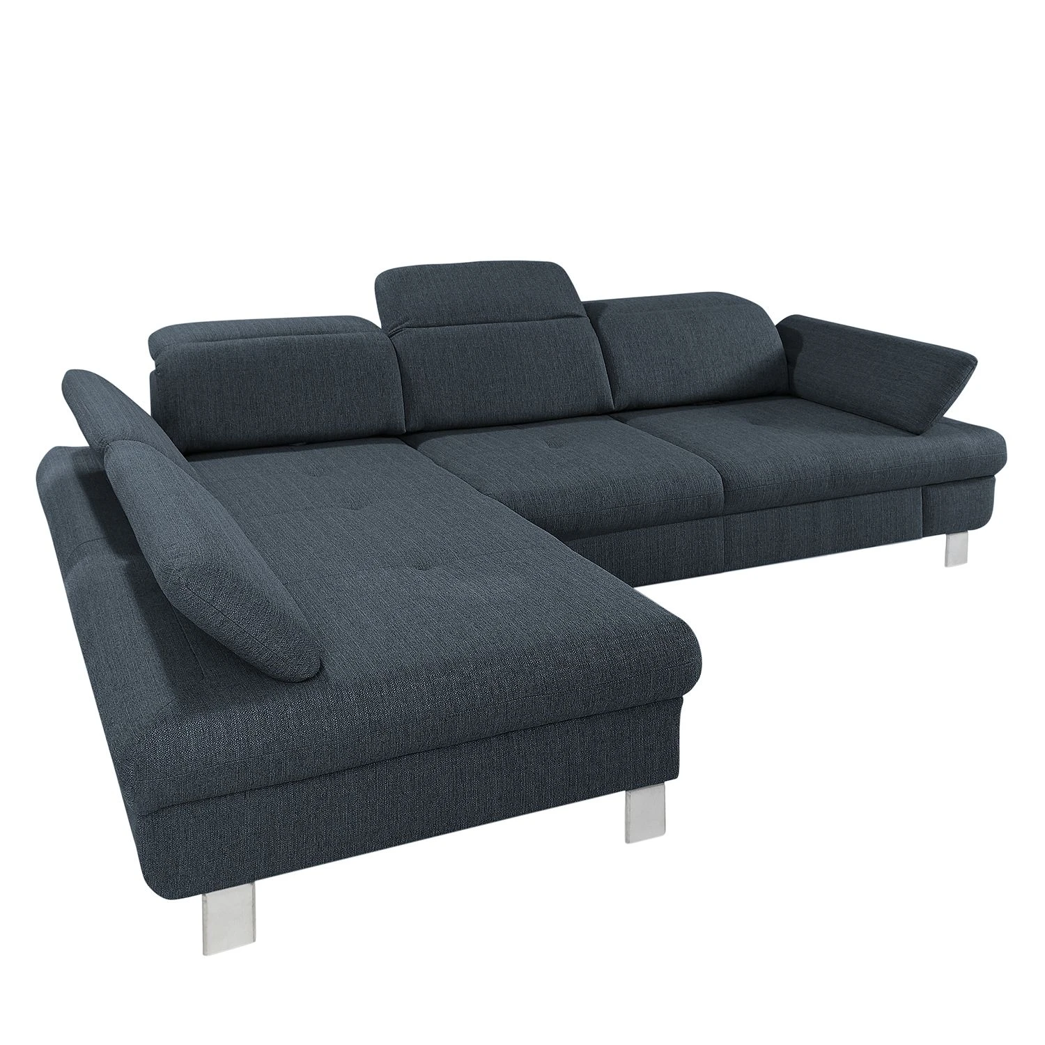 Loftscape Ecksofa Granada - Schiefergrau - Longchair davorstehend links 3 Loftscape Ecksofa Granada - Schiefergrau - Longchair davorstehend links – Bild 3