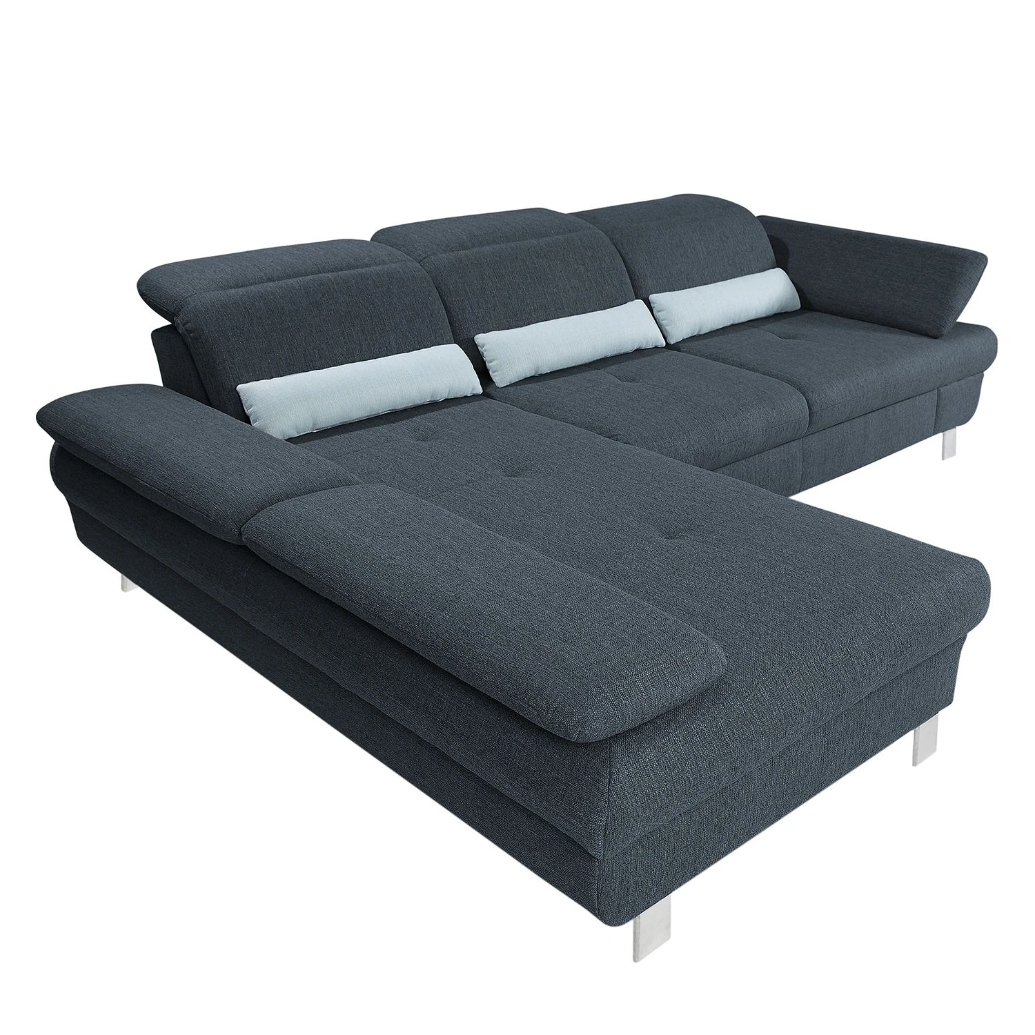 Loftscape Ecksofa Granada - Schiefergrau - Longchair davorstehend links 4 Loftscape Ecksofa Granada - Schiefergrau - Longchair davorstehend links – Bild 4