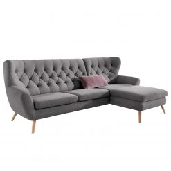 Norrwood Ecksofa Celaya - Grau - Longchair davorstehend rechts