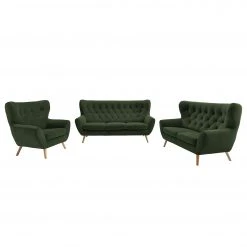 Norrwood Polstergarnitur Celaya I (3-2-1) - Dunkelgrün