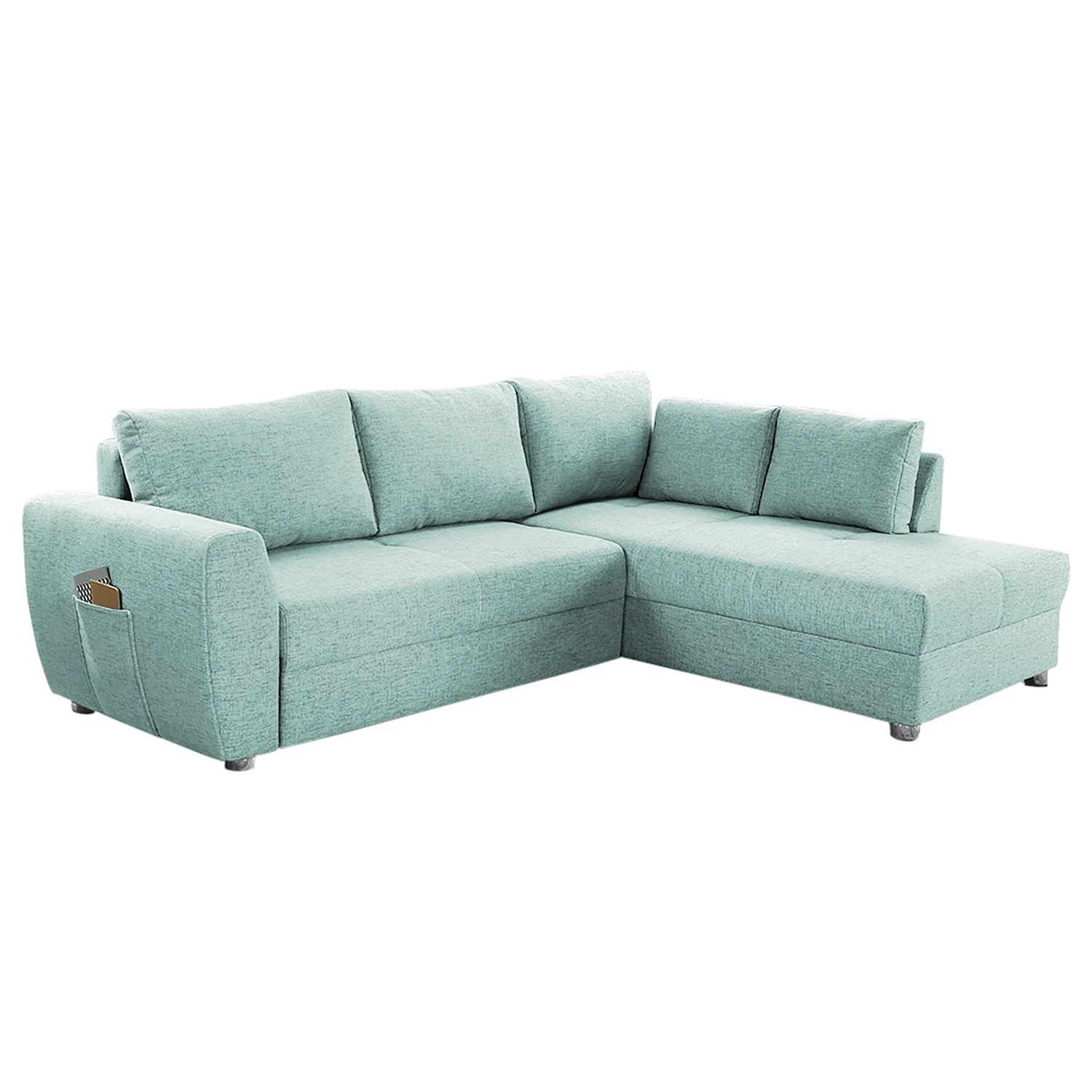 Fredriks Ecksofa Camargo - Strukturstoff - Mint 1 Fredriks Ecksofa Camargo - Strukturstoff - Mint