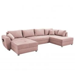 Fredriks Wohnlandschaft Delicias - Strukturstoff - Rosa