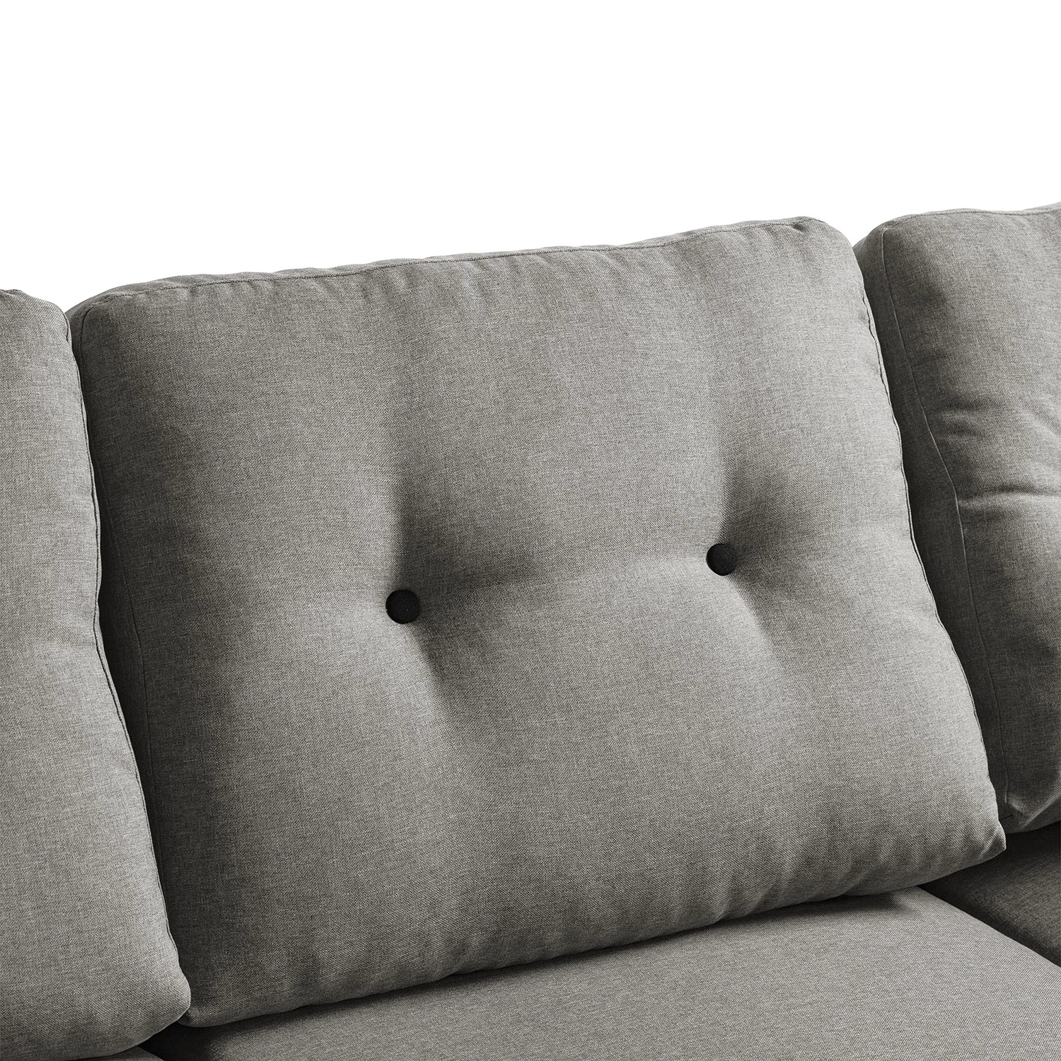 Mørteens Ecksofa Sola II - Webstoff - Grau - Ottomane davorstehend rechts - Schlaffunktion 12 Mørteens Ecksofa Sola II - Webstoff - Grau - Ottomane davorstehend rechts - Schlaffunktion – Bild 12