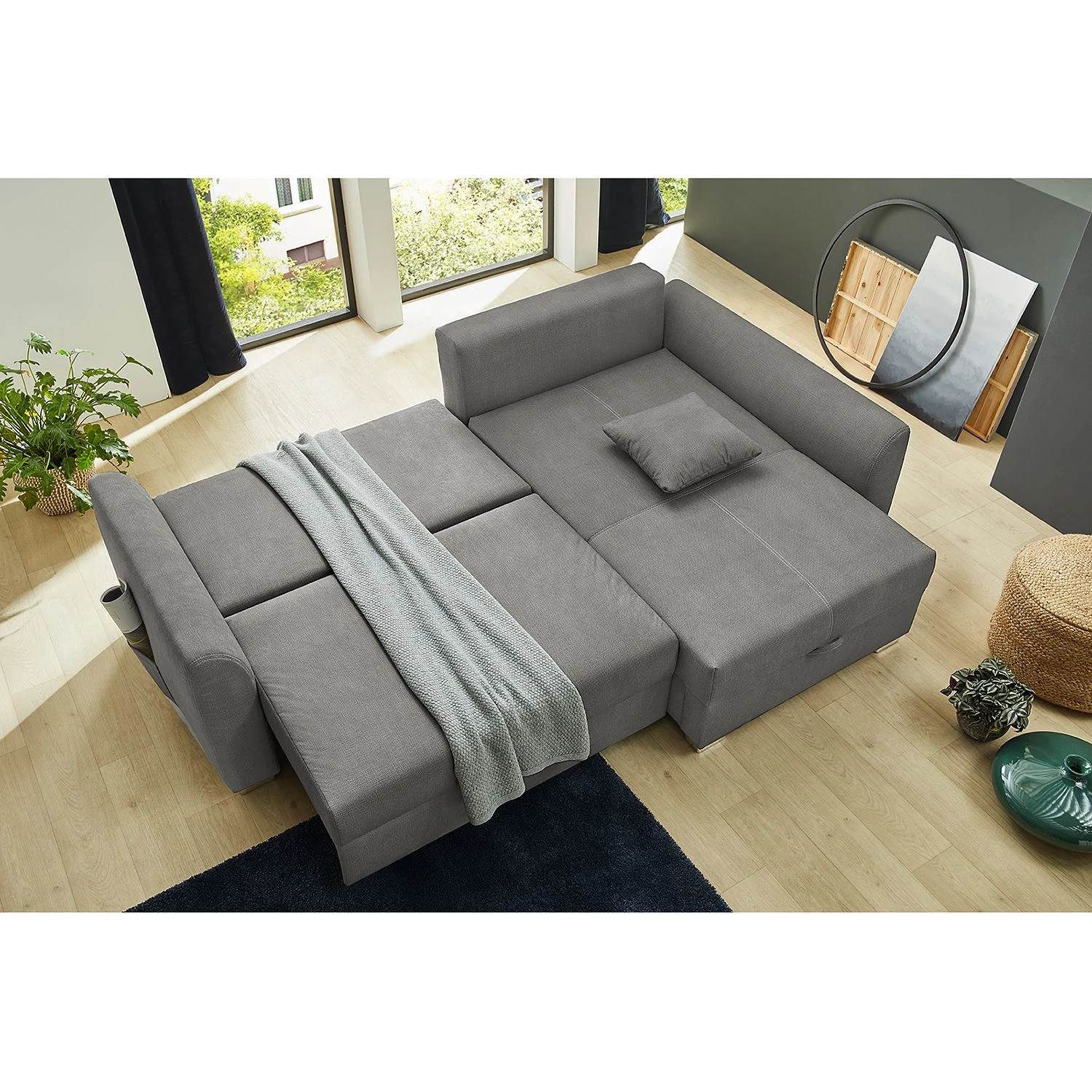 Fredriks Ecksofa Jaru II - Microfaser - Grau 4 Fredriks Ecksofa Jaru II - Microfaser - Grau – Bild 4