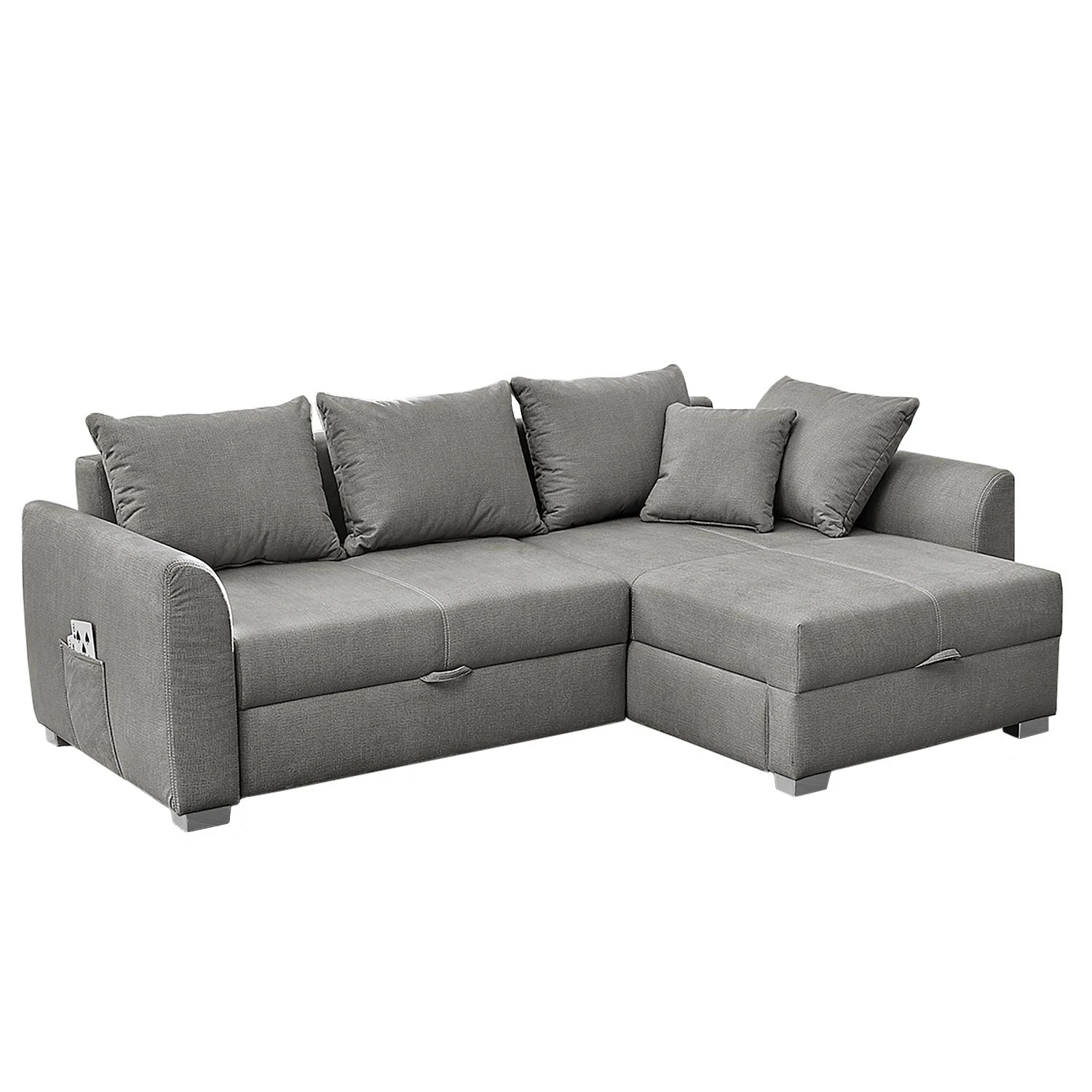 Fredriks Ecksofa Jaru II - Microfaser - Grau 5 Fredriks Ecksofa Jaru II - Microfaser - Grau – Bild 5
