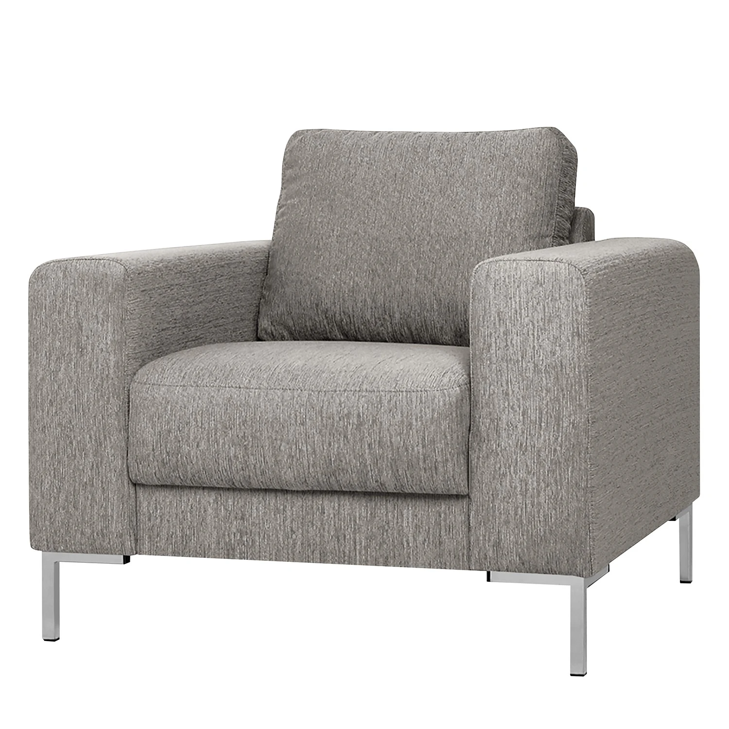 Fredriks Sessel Fiesta I - Strukturstoff - Platin 1 Fredriks Sessel Fiesta I - Strukturstoff - Platin