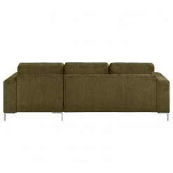 Fredriks Ecksofa Fiesta I - Strukturstoff - Olivgrün - Longchair davorstehend rechts - Ohne Schlaffunktion -Wohnzimmermöbel boutique en ligne 1000128873 211015 15510100380 DETAILS P000000001000128873