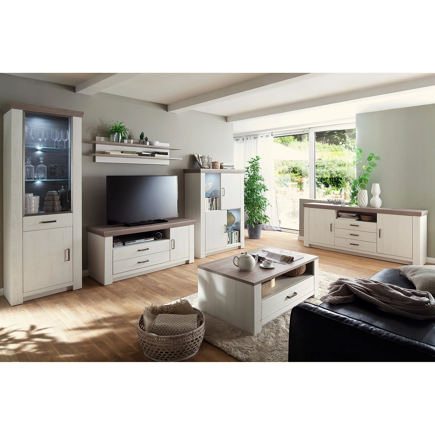 Ridgevalley Couchtisch Pontile - Pinie Aurelio Dekor / Eiche Nelson Dekor 2 Ridgevalley Couchtisch Pontile - Pinie Aurelio Dekor / Eiche Nelson Dekor – Bild 2