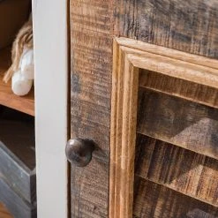 Maison Belfort TV-Lowboard Newhaven - Mango teilmassiv - Mango / Weiß -Wohnzimmermöbel boutique en ligne 1000128941 200122 18404000004 DETAILS P000000001000128941