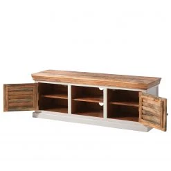 Maison Belfort TV-Lowboard Newhaven - Mango teilmassiv - Mango / Weiß -Wohnzimmermöbel boutique en ligne 1000128941 200122 18404100008 DETAILS P000000001000128941