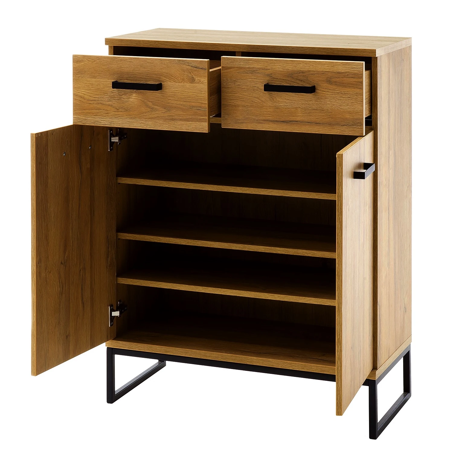 Red Living Kommode Krokby I - Eiche Grandson Dekor / Schwarz 4 Red Living Kommode Krokby I - Eiche Grandson Dekor / Schwarz – Bild 4