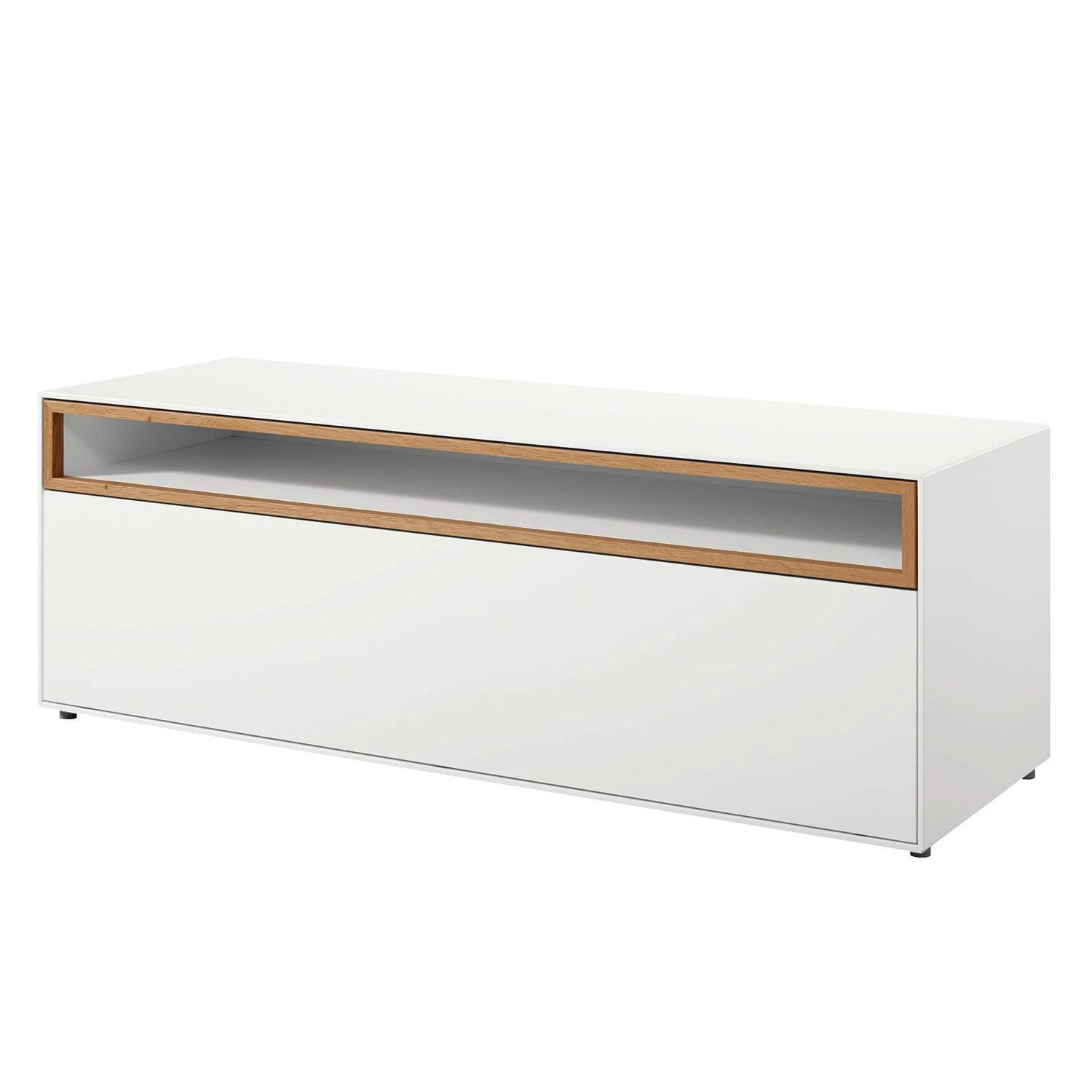 Now! by hülsta Wohnwand hülsta now easy II (4-teilig) - Lack Reinweiß / Natureiche 4 Now! by hülsta Wohnwand hülsta now easy II (4-teilig) - Lack Reinweiß / Natureiche – Bild 4