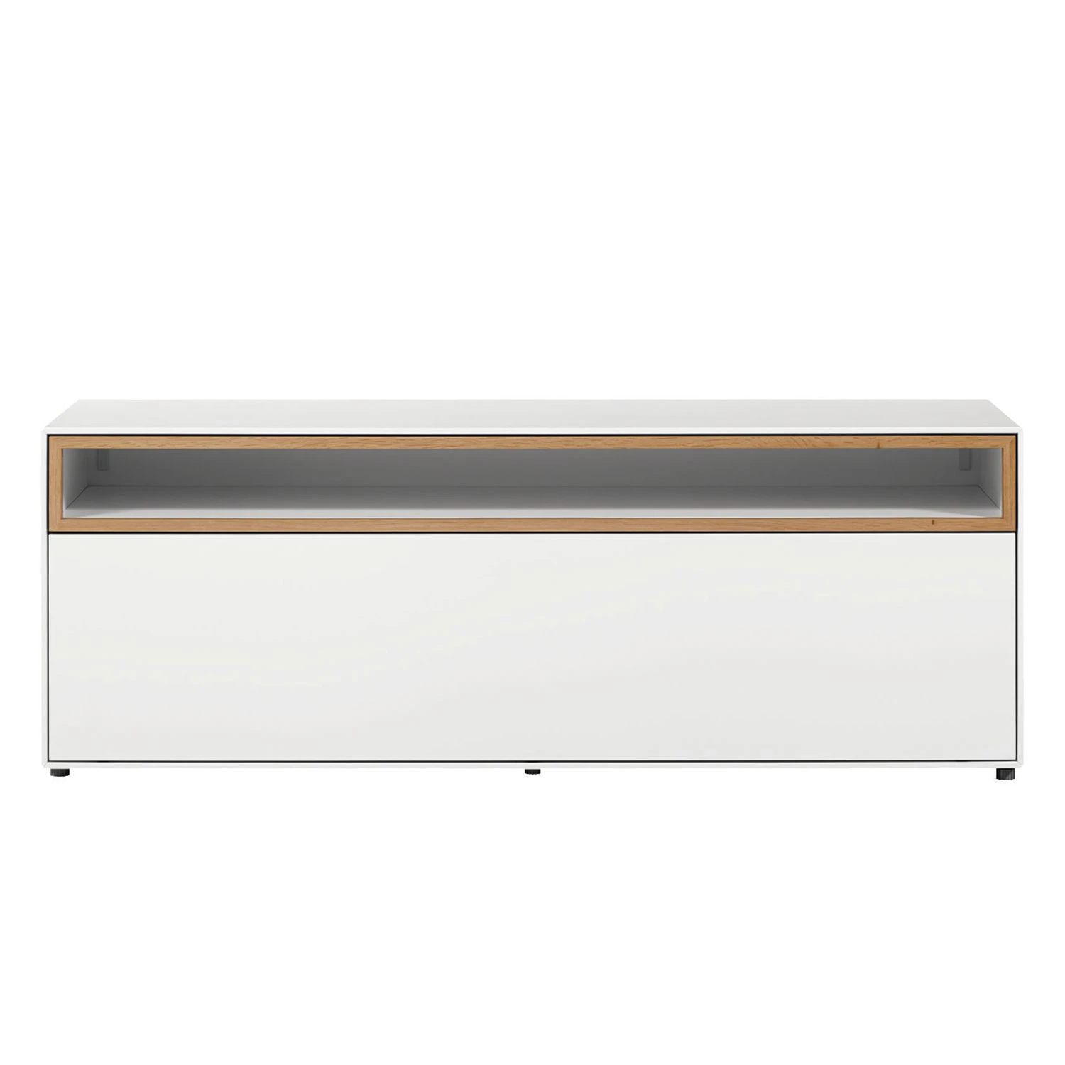 Now! by hülsta Wohnwand hülsta now easy II (4-teilig) - Lack Reinweiß / Natureiche 5 Now! by hülsta Wohnwand hülsta now easy II (4-teilig) - Lack Reinweiß / Natureiche – Bild 5