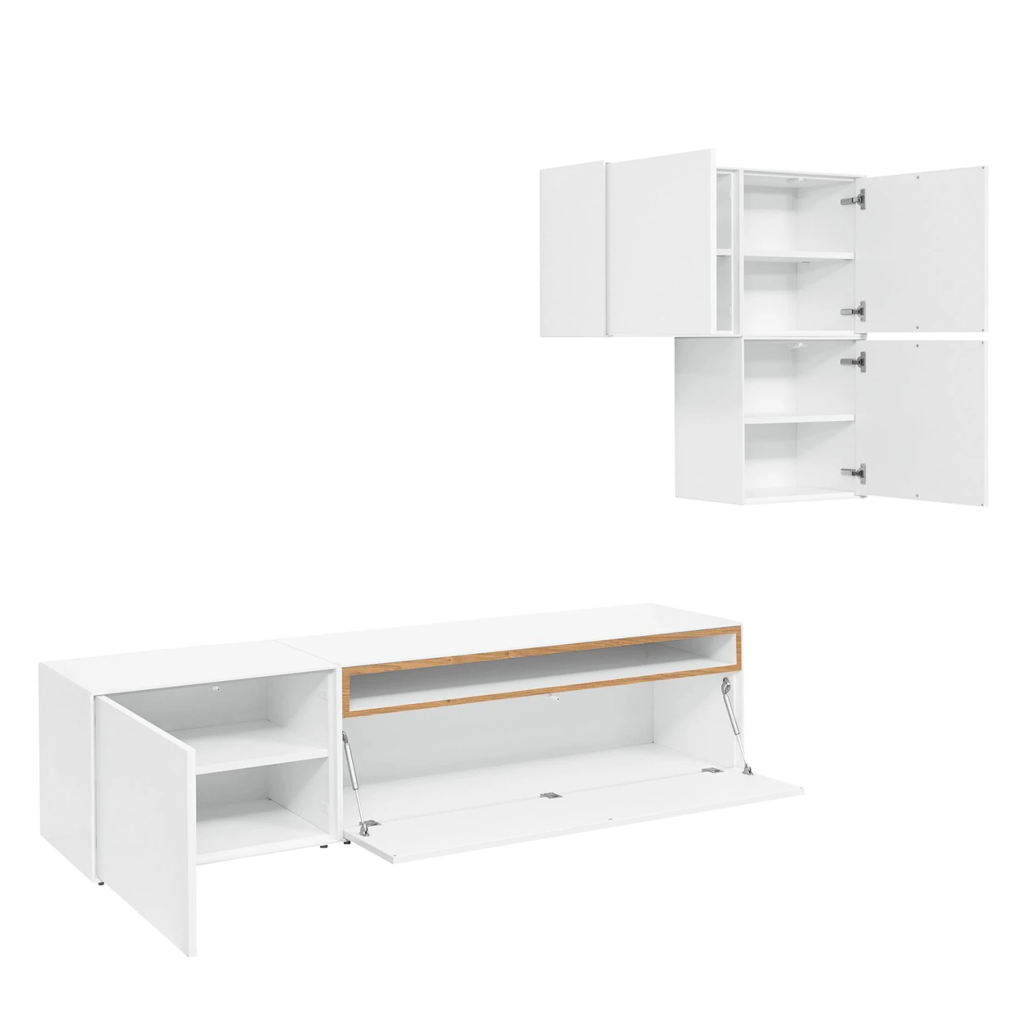 Now! by hülsta Wohnwand hülsta now easy I (5-teilig) - Lack Reinweiß / Natureiche 5 Now! by hülsta Wohnwand hülsta now easy I (5-teilig) - Lack Reinweiß / Natureiche – Bild 5