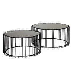Kare Design Couchtisch Wire (2er-Set) - Glas / Stahl - Schwarz 17 Kare Design Couchtisch Wire (2er-Set) - Glas / Stahl - Schwarz -Wohnzimmermöbel boutique en ligne 1000132043 181017 11370744 GALLERYIMAGES P000000001000132043