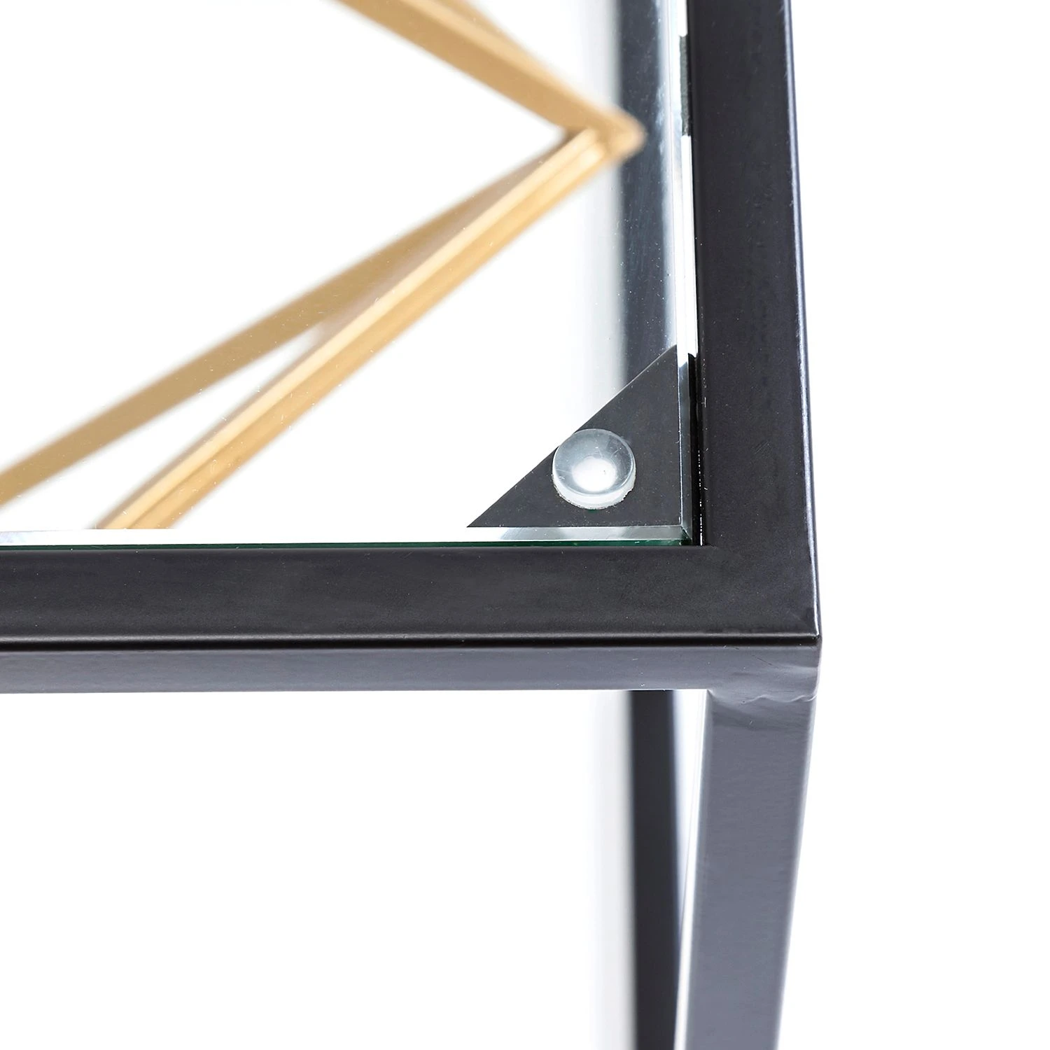 Kare Design Beistelltisch Prisma - Glas / Edelstahl - Schwarz / Gold 7 Kare Design Beistelltisch Prisma - Glas / Edelstahl - Schwarz / Gold – Bild 7