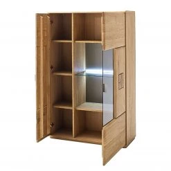 Naturoo Highboard Vilela II - Eiche teilmassiv - Eiche Bianco / Eiche Bianco Dekor - Glastür rechts -Wohnzimmermöbel boutique en ligne 1000133681 200816 11335600007 DETAILS P000000001000133681