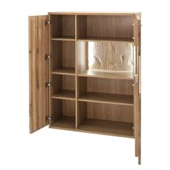 Naturoo Highboard Ristiina II - Eiche teilmassiv - Eiche Bianco / Eiche Bianco Dekor - Glastür links -Wohnzimmermöbel boutique en ligne 1000133719 181016 134102123 GALLERYIMAGES P000000001000133719