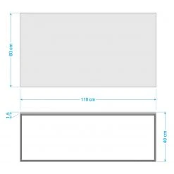 Fredriks Couchtisch Zaddy - Weiß / Schwarz -Wohnzimmermöbel boutique en ligne 1000134651 190925 15560700001 SKETCH DETAILS P000000001000134651 sketch
