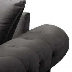 Jack & Alice Sofa Solita (2-Sitzer) - Samt - Grau -Wohnzimmermöbel boutique en ligne 1000135626 181018 162913147 GALLERYIMAGES P000000001000135626