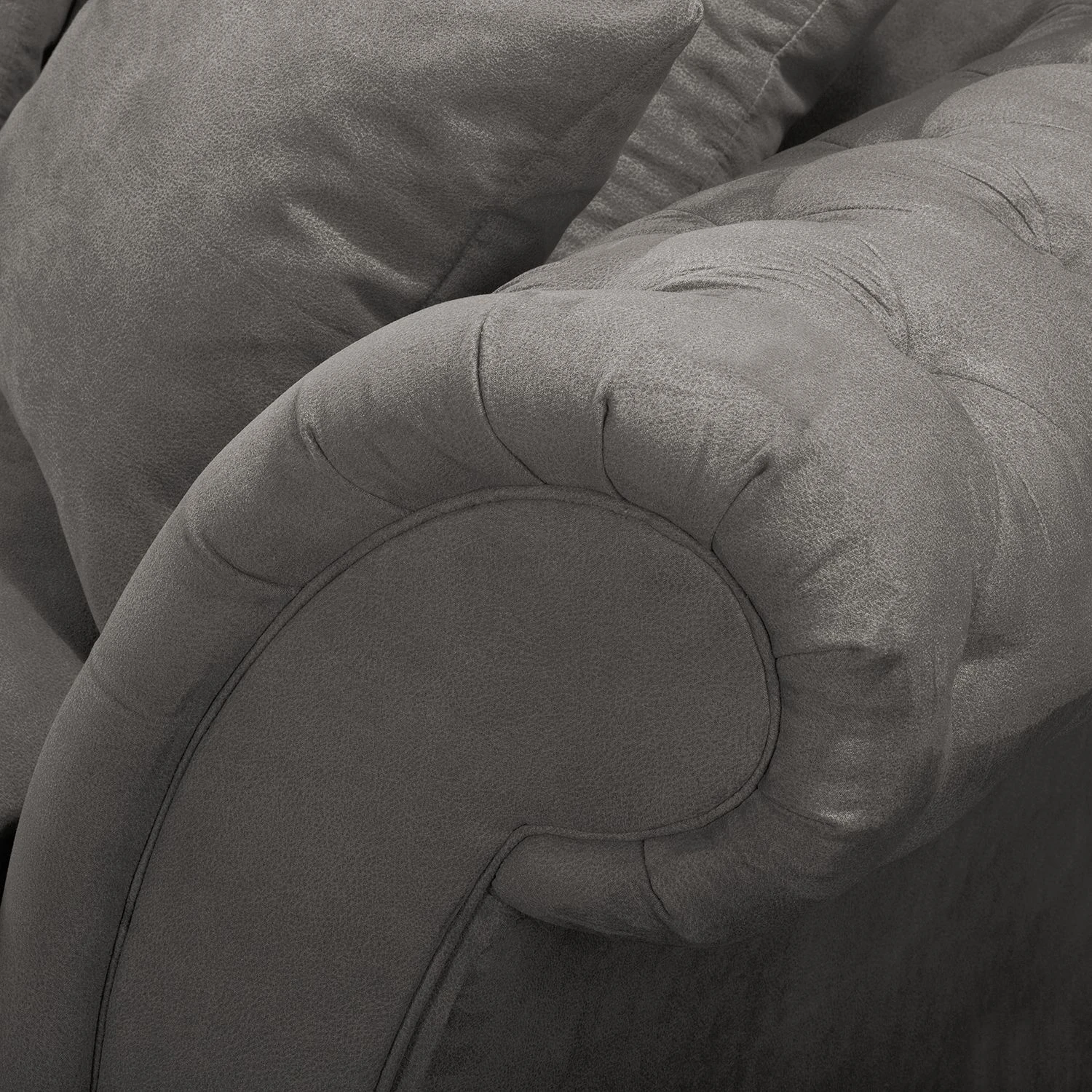 Maison Belfort Sofa Pacoa (2-Sitzer) - Antiklederlook - Dunkelgrau - Mit Hocker 9 Maison Belfort Sofa Pacoa (2-Sitzer) - Antiklederlook - Dunkelgrau - Mit Hocker – Bild 9