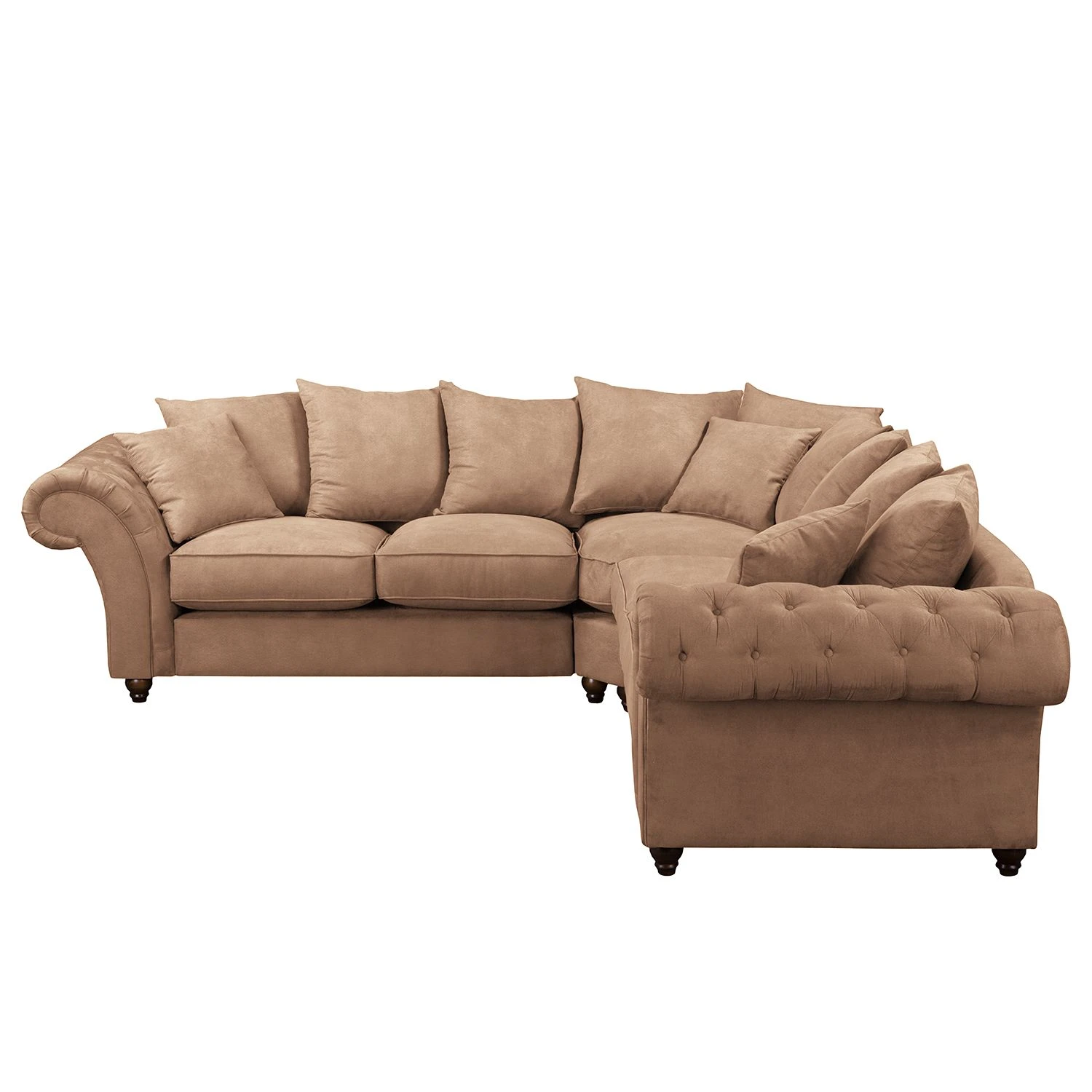 Maison Belfort Ecksofa Pacoa - Antiklederlook - Latte Macchiato 2 Maison Belfort Ecksofa Pacoa - Antiklederlook - Latte Macchiato – Bild 2