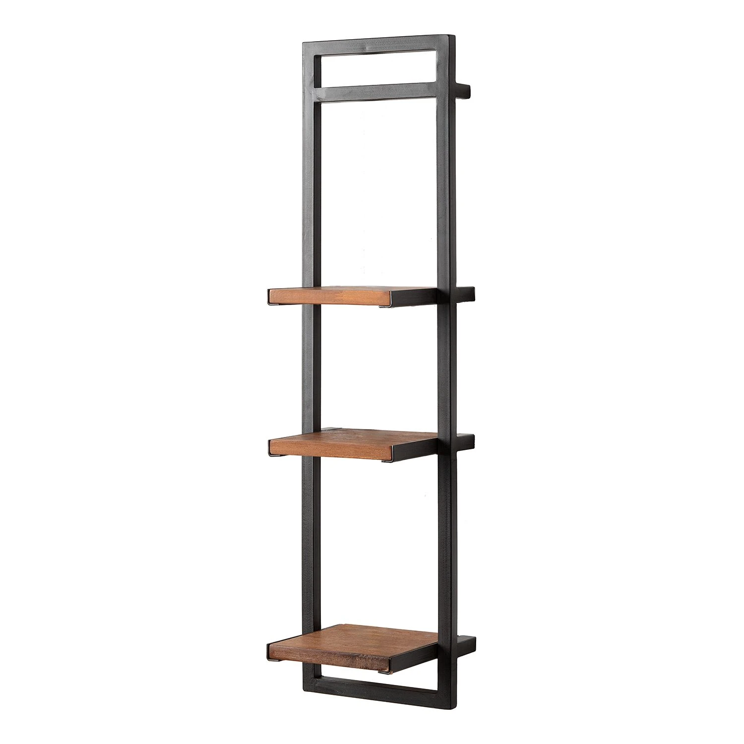 Ars manufacti Wandregal-Set Manchester (3-teilig) - Akazie massiv / Metall - Akazie / Anthrazit 2 Ars manufacti Wandregal-Set Manchester (3-teilig) - Akazie massiv / Metall - Akazie / Anthrazit – Bild 2