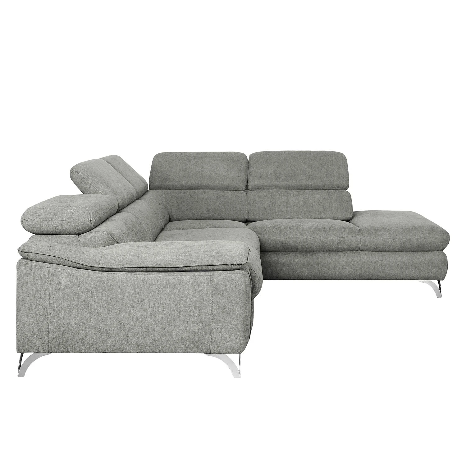 Loftscape Ecksofa Astoria - Webstoff - Grau - Ottomane davorstehend rechts 4 Loftscape Ecksofa Astoria - Webstoff - Grau - Ottomane davorstehend rechts – Bild 4