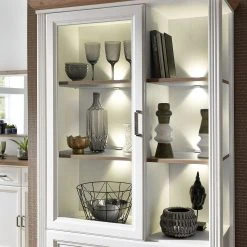 Ridgevalley Wohnwand Jasmund IV (3-teilig) - Pinie Weiß Dekor -Wohnzimmermöbel boutique en ligne 1000136066 181227 12565100092 GALLERYIMAGES P000000001000136066