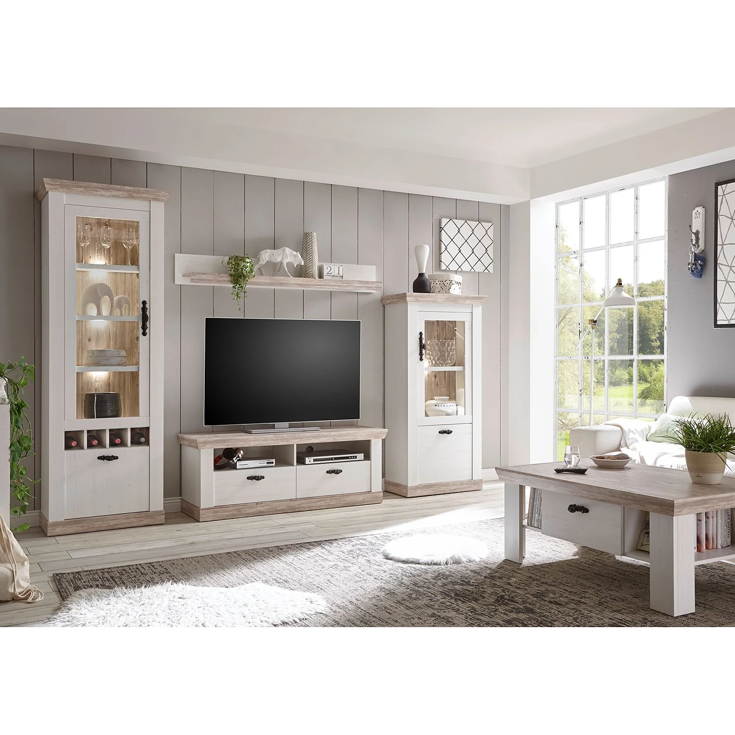 Ridgevalley Couchtisch Lewk I - Pinie Weiß Dekor / Pinie Dekor 3 Ridgevalley Couchtisch Lewk I - Pinie Weiß Dekor / Pinie Dekor – Bild 3