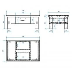 Ridgevalley Couchtisch Lewk I - Pinie Weiß Dekor / Pinie Dekor 11 Ridgevalley Couchtisch Lewk I - Pinie Weiß Dekor / Pinie Dekor -Wohnzimmermöbel boutique en ligne 1000136069 181219 14223700019 GALLERYIMAGES P000000001000136069