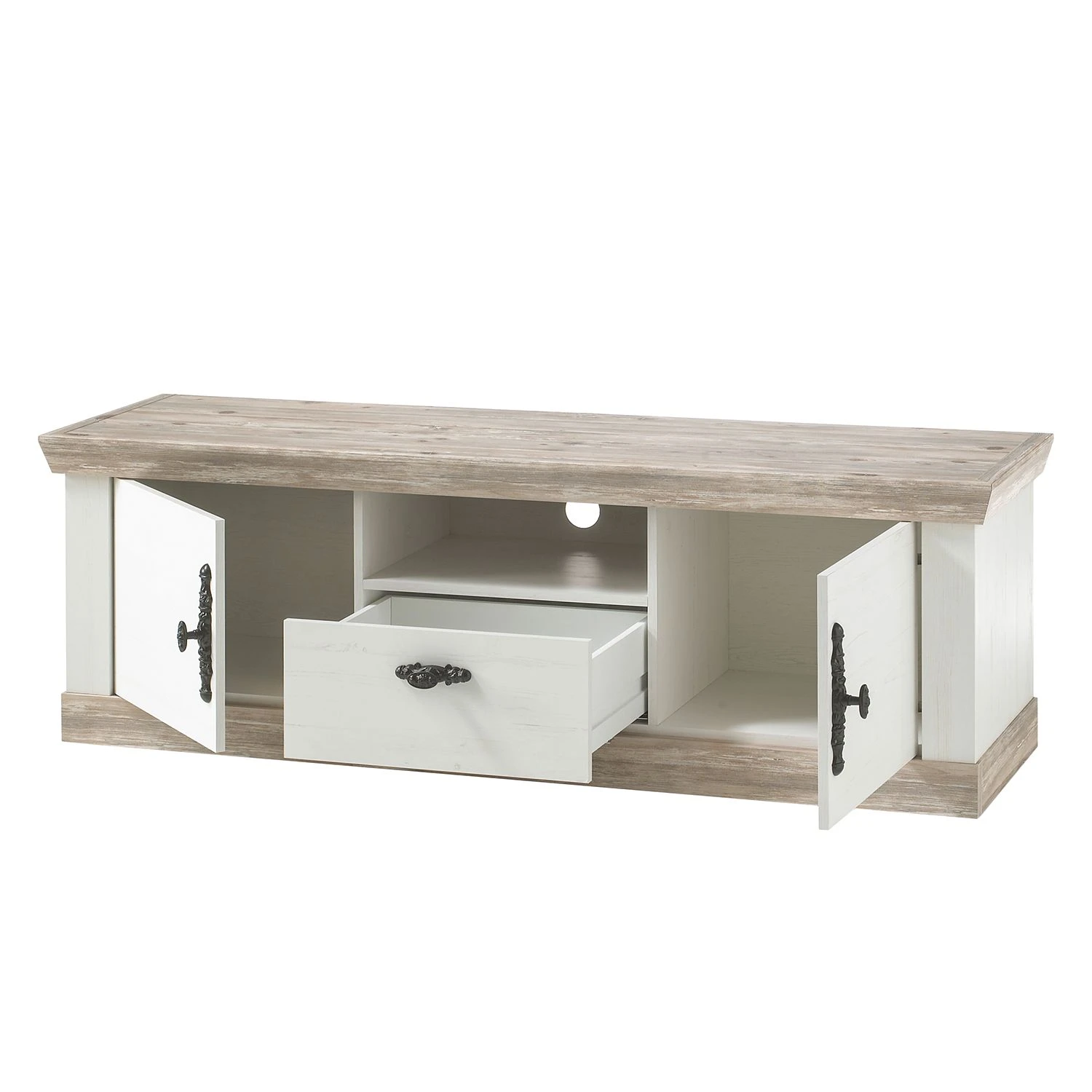Ridgevalley TV-Lowboard Lewk II - Pinie Weiß Dekor / Pinie Dekor 3 Ridgevalley TV-Lowboard Lewk II - Pinie Weiß Dekor / Pinie Dekor – Bild 3