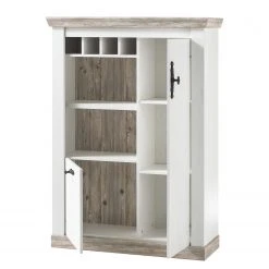 Ridgevalley Highboard Lewk III - Pinie Weiß Dekor / Pinie Dekor -Wohnzimmermöbel boutique en ligne 1000136092 181219 14224000101 GALLERYIMAGES P000000001000136092