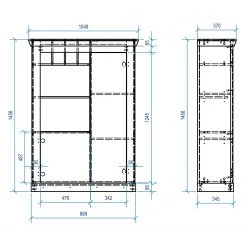 Ridgevalley Highboard Lewk III - Pinie Weiß Dekor / Pinie Dekor -Wohnzimmermöbel boutique en ligne 1000136092 181219 14224000104 GALLERYIMAGES P000000001000136092