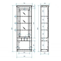 Ridgevalley Standvitrine Lewk - Pinie Weiß Dekor / Pinie Dekor 13 Ridgevalley Standvitrine Lewk - Pinie Weiß Dekor / Pinie Dekor -Wohnzimmermöbel boutique en ligne 1000136094 181219 14224100115 GALLERYIMAGES P000000001000136094