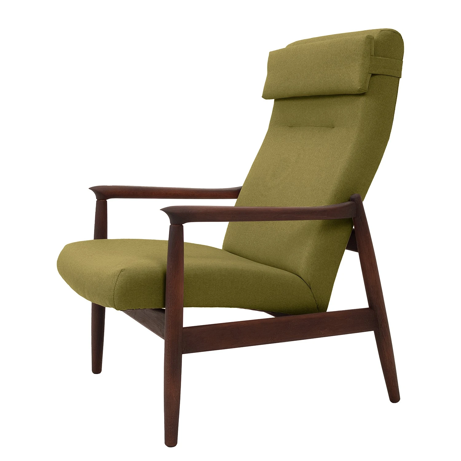 Studio Copenhagen Sessel Tioga - Avocado - Eiche Dunkel - Mit Hocker 3 Studio Copenhagen Sessel Tioga - Avocado - Eiche Dunkel - Mit Hocker – Bild 3