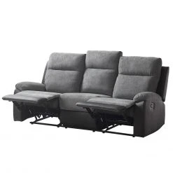 Loftscape Relaxsofa Warmun (3-Sitzer) - Kunstleder / Microfaser - Schwarz / Grau -Wohnzimmermöbel boutique en ligne 1000139824 200807 14135800003 DETAILS P000000001000139824
