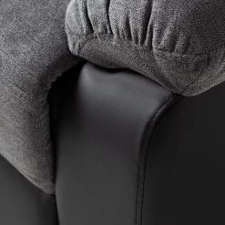 Loftscape Relaxsofa Warmun (3-Sitzer) - Kunstleder / Microfaser - Schwarz / Grau -Wohnzimmermöbel boutique en ligne 1000139824 200807 14142400014 DETAILS P000000001000139824