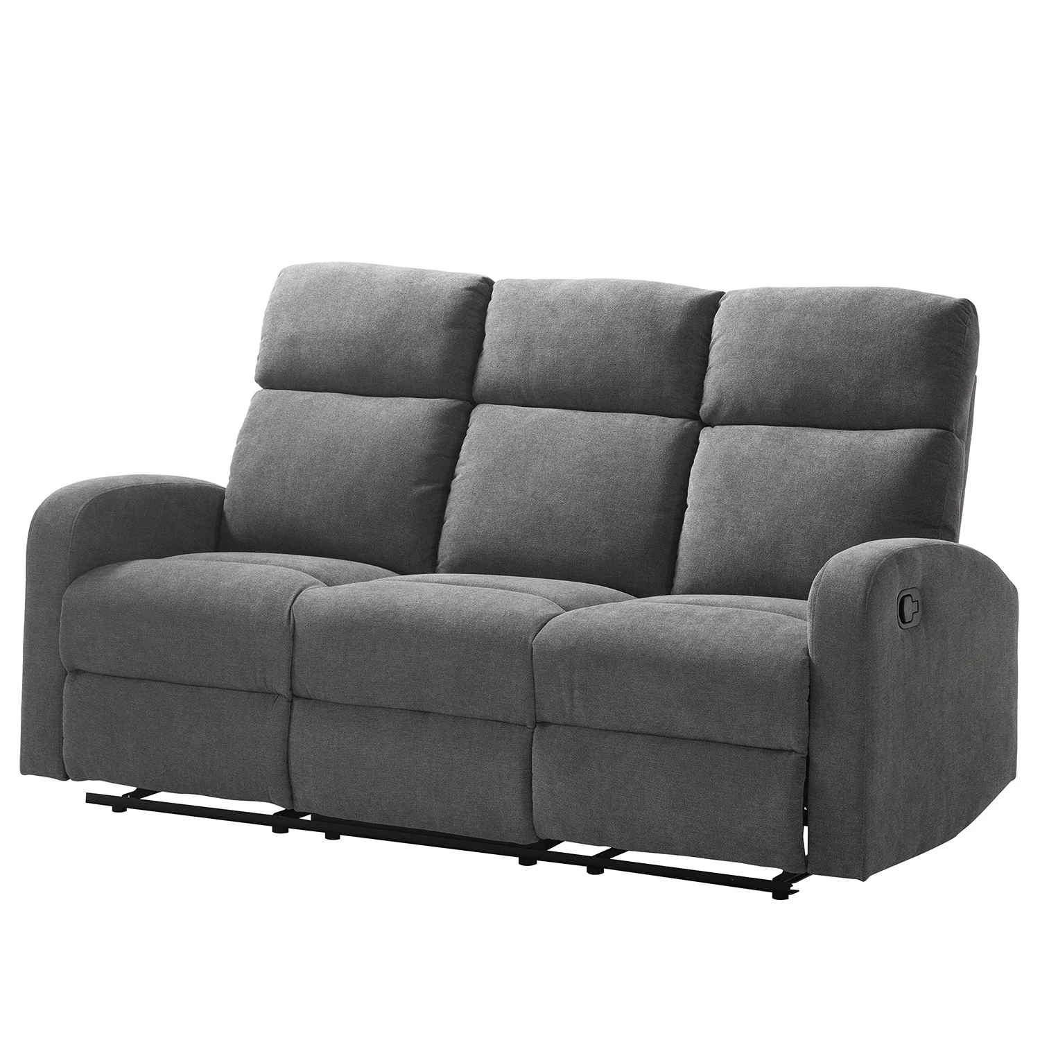 Loftscape Relaxsofa Grandhan (3-Sitzer) - Microfaser - Grau 1 Loftscape Relaxsofa Grandhan (3-Sitzer) - Microfaser - Grau
