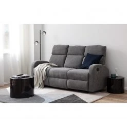 Loftscape Relaxsofa Grandhan (3-Sitzer) - Microfaser - Grau 24 Loftscape Relaxsofa Grandhan (3-Sitzer) - Microfaser - Grau -Wohnzimmermöbel boutique en ligne 1000139825 201111 10410200006 MOOD DETAILS P000000001000139825 mood