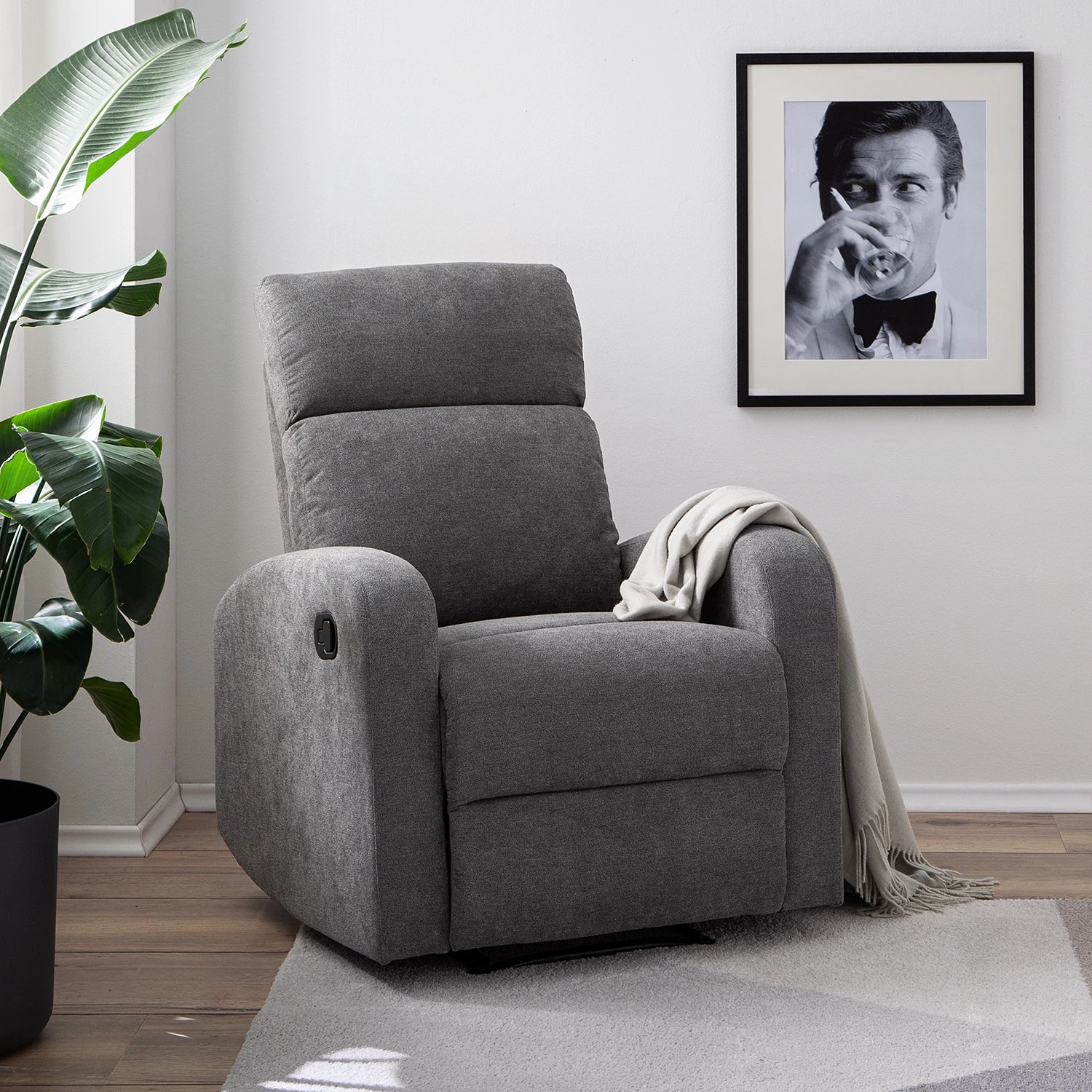 Loftscape Relaxsessel Grandhan - Microfaser - Grau 2 Loftscape Relaxsessel Grandhan - Microfaser - Grau – Bild 2