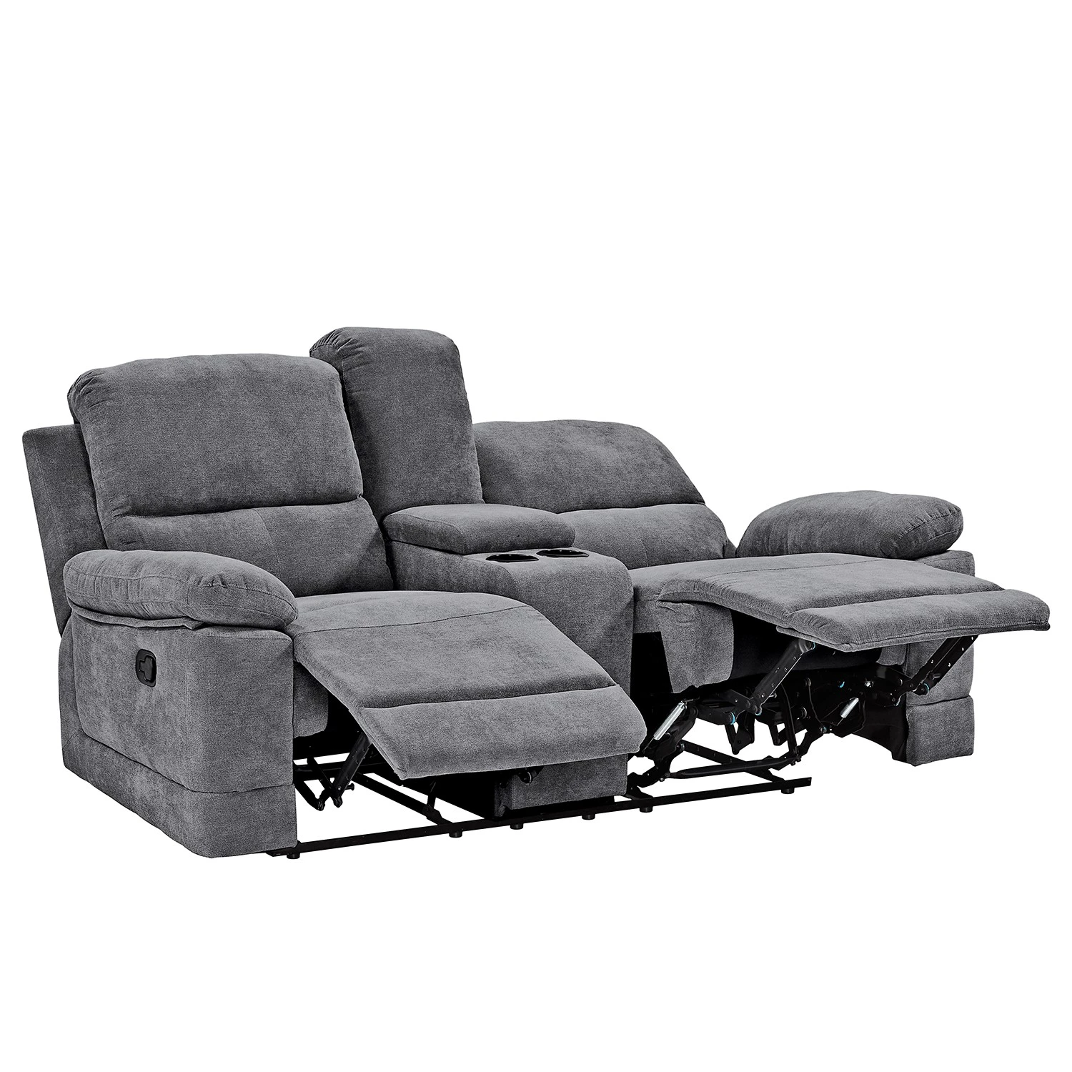 Loftscape Relaxsofa Lixia (2-Sitzer) - Microfaser - Grau 4 Loftscape Relaxsofa Lixia (2-Sitzer) - Microfaser - Grau – Bild 4