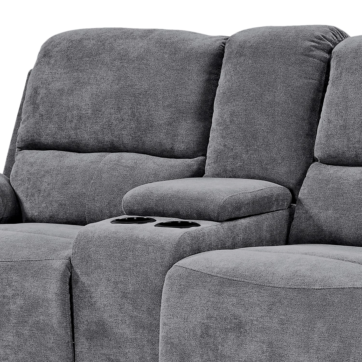 Loftscape Relaxsofa Lixia (2-Sitzer) - Microfaser - Grau 7 Loftscape Relaxsofa Lixia (2-Sitzer) - Microfaser - Grau – Bild 7